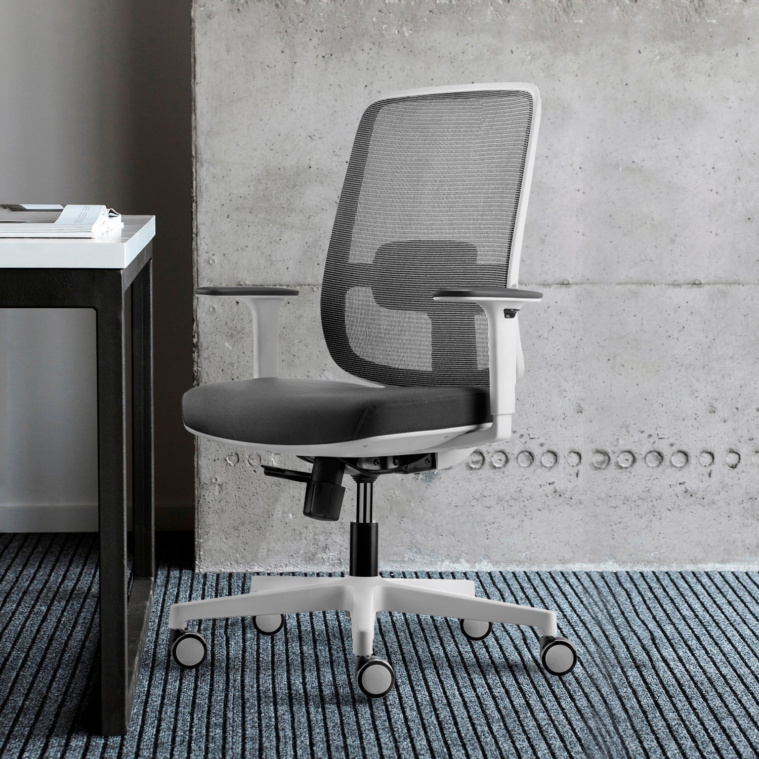 Silla Oficina Lotto Gris Claro