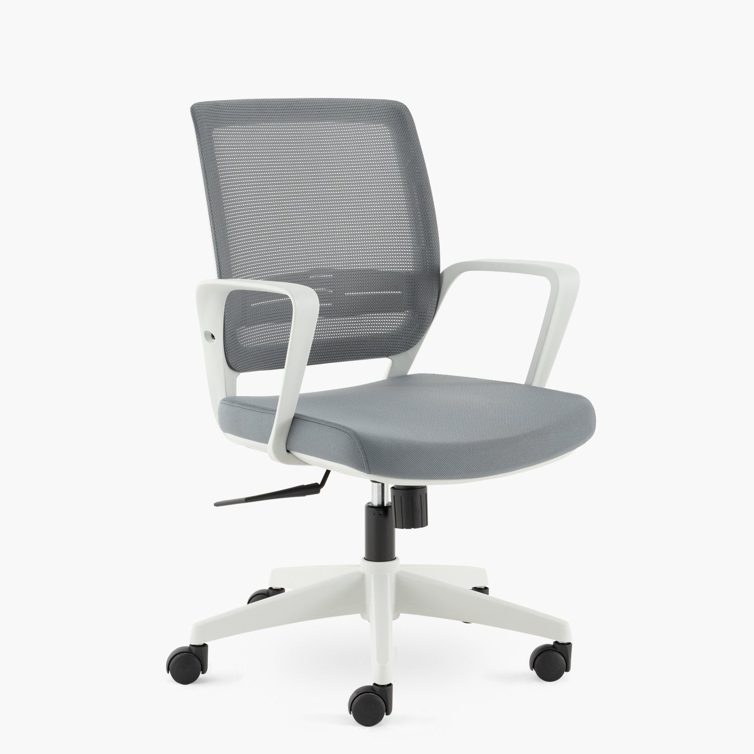 Silla Oficina Job Base Nylon Gris Claro