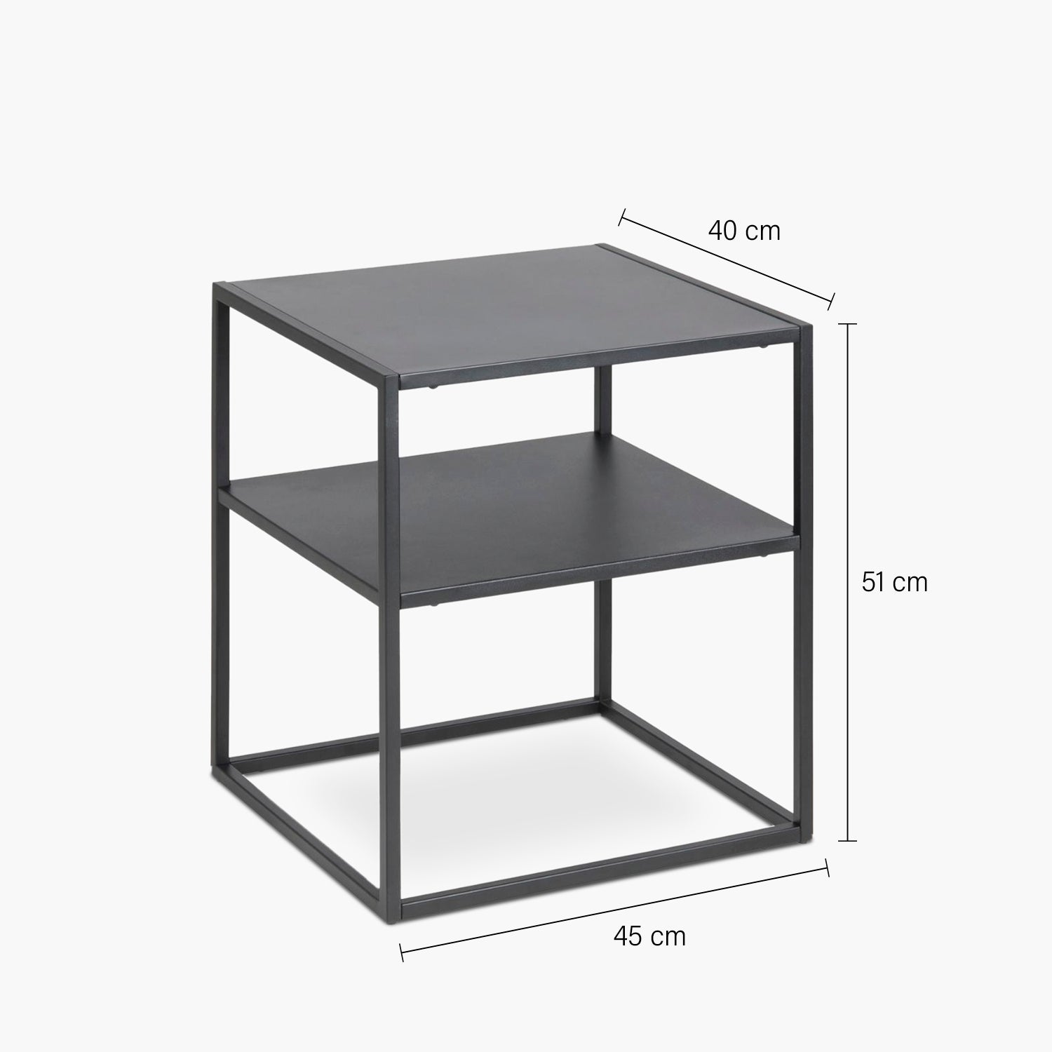 Mesa Lateral Newton Negra