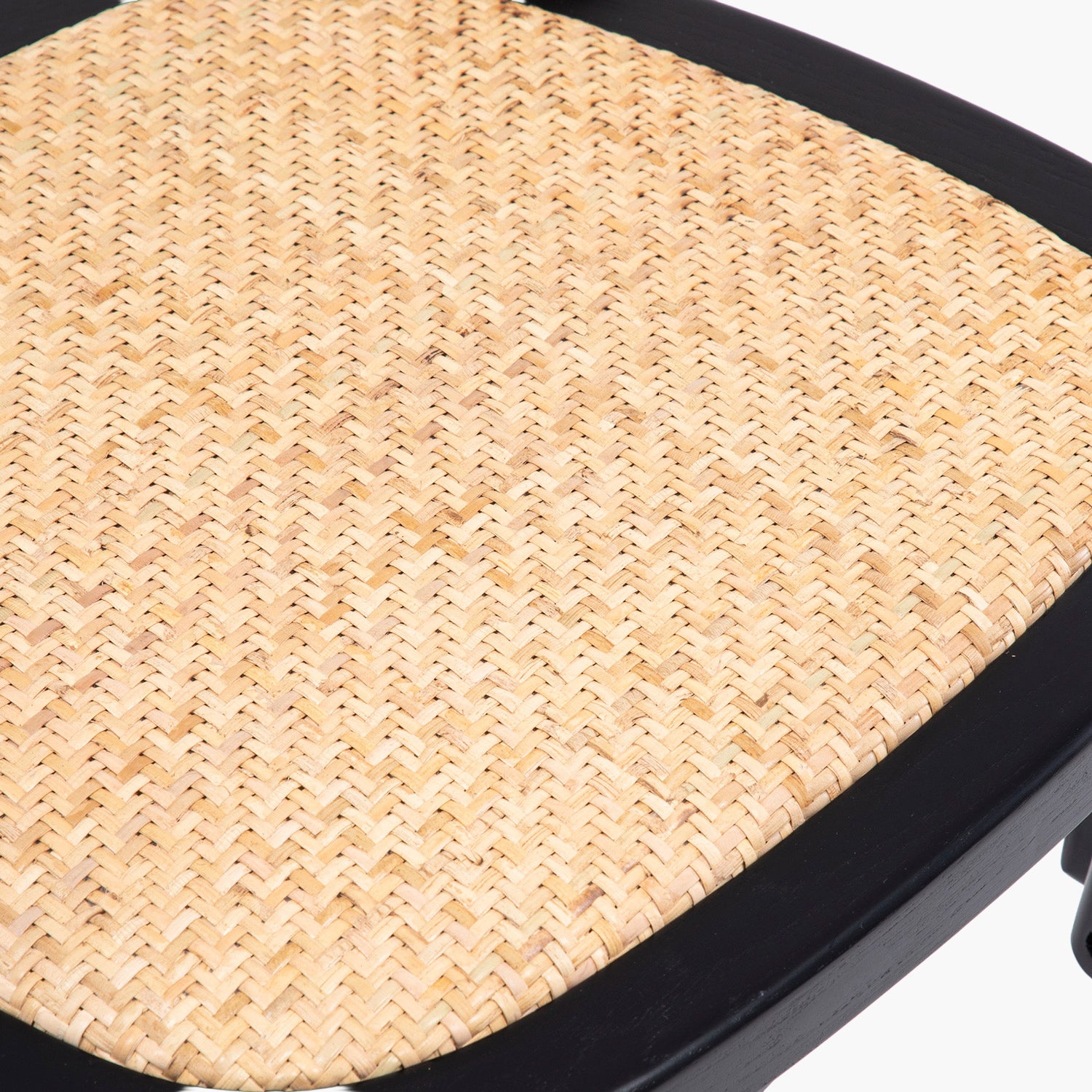 Silla Madera Crossback Tradition Rattan Negro