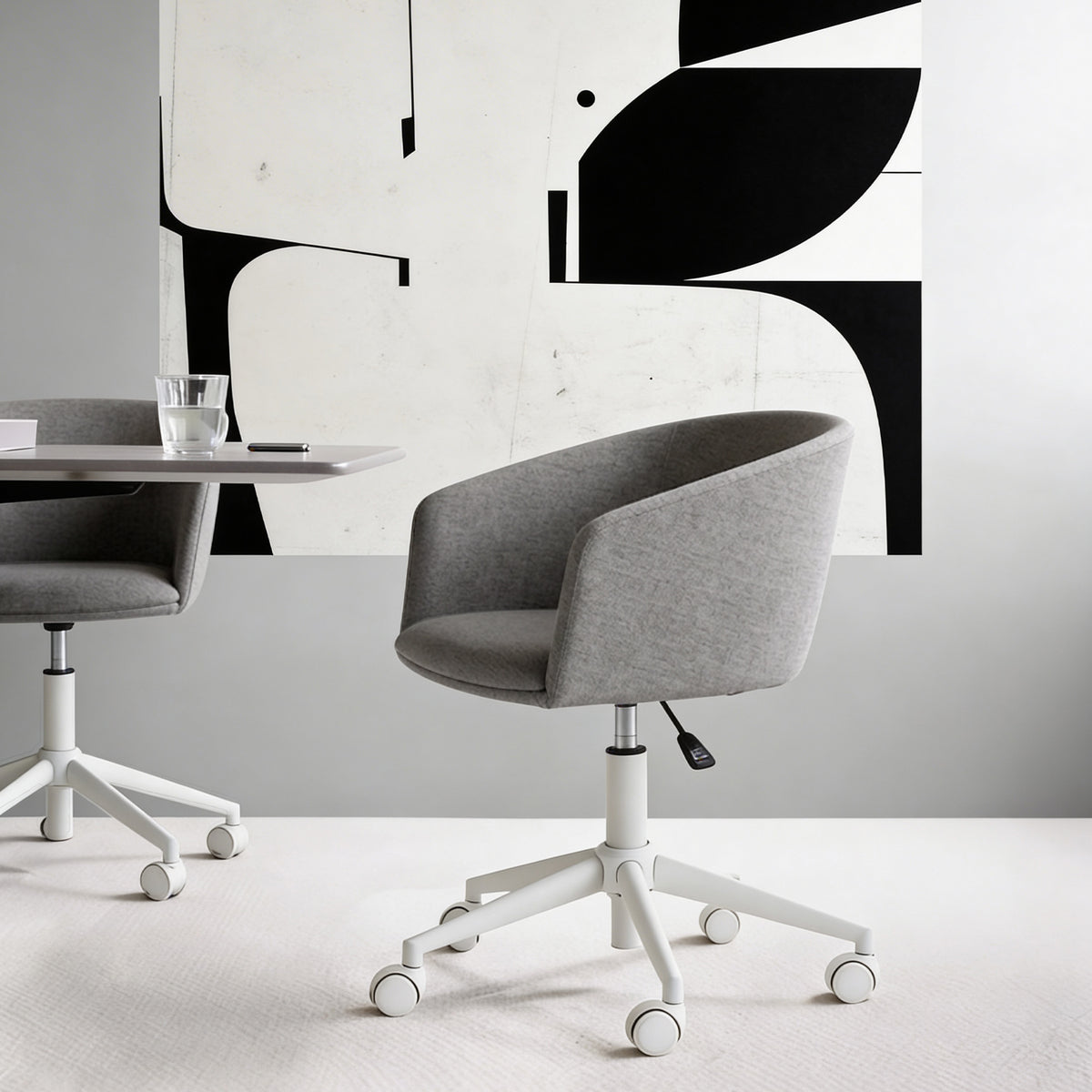 Silla diseño Home Office Anton Gris