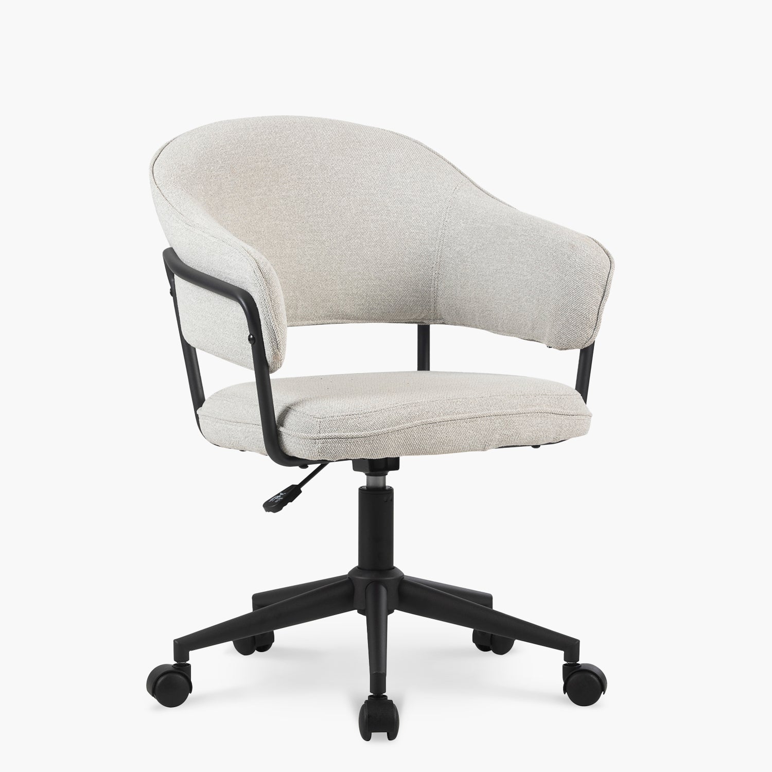 Silla Home Office Stanford Gris Claro con ruedas