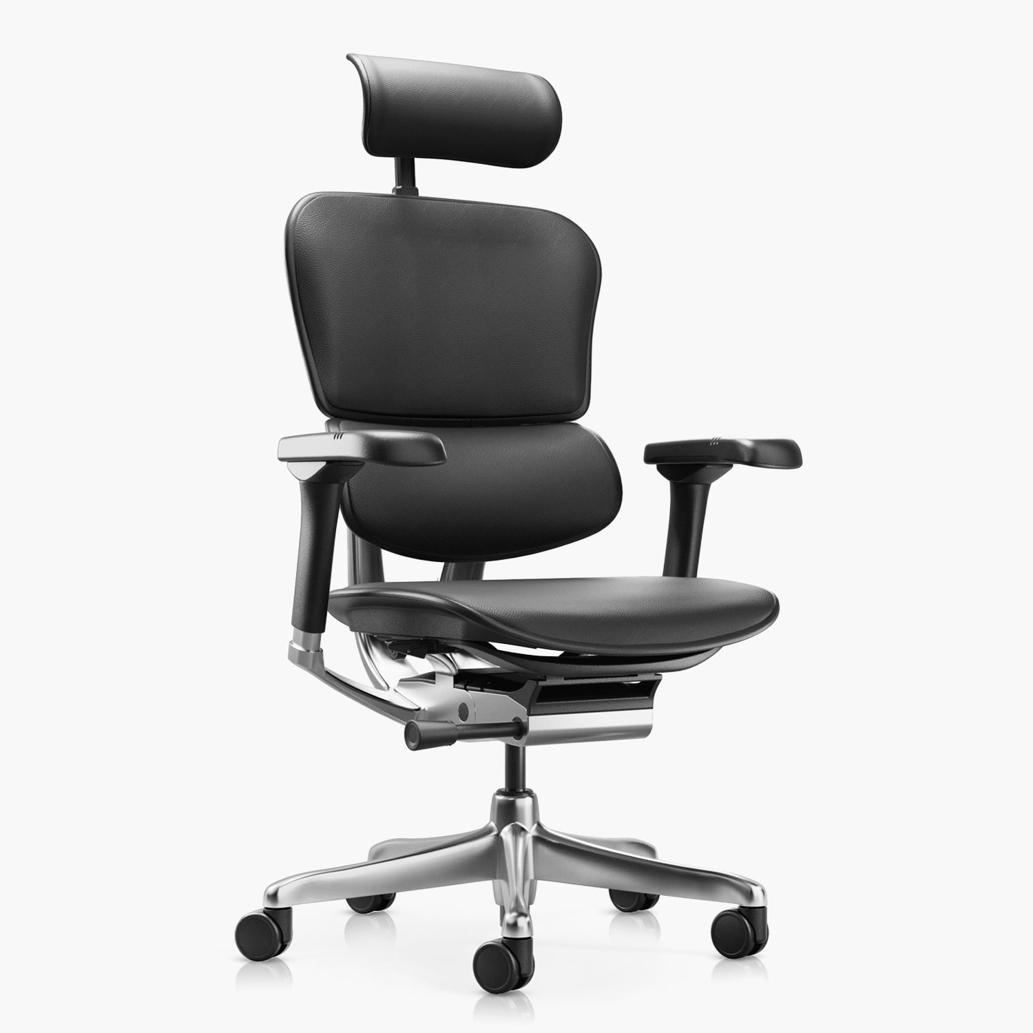 Silla Ergohuman Elite 2 Cuero Negro con cabecero