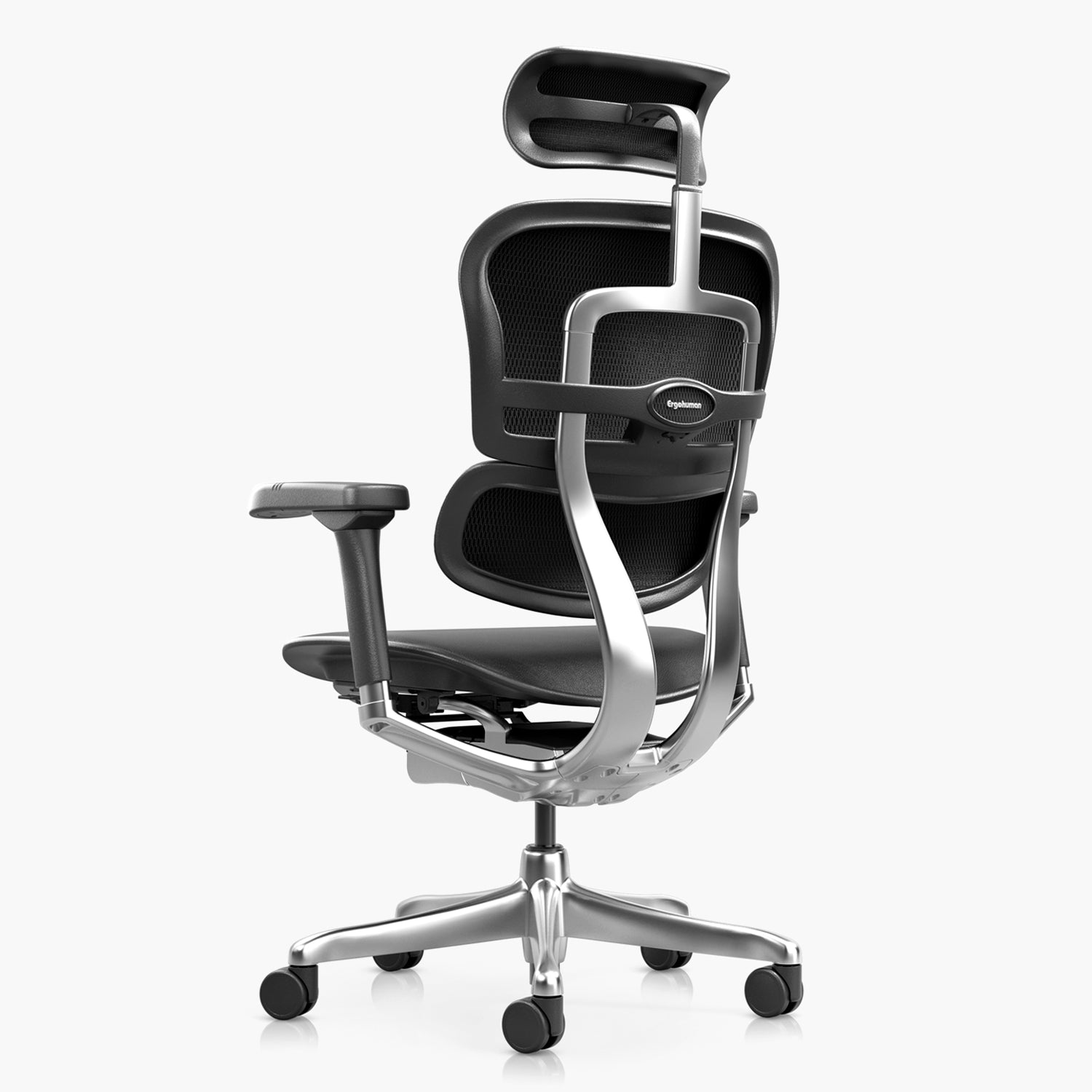 Silla Ergohuman Elite 2 Cuero Negro con cabecero