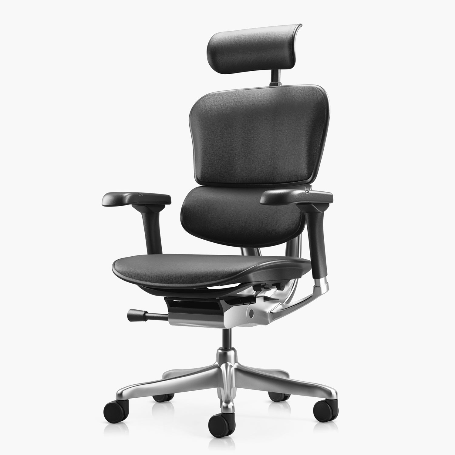 Silla Ergohuman Elite 2 Cuero Negro con cabecero