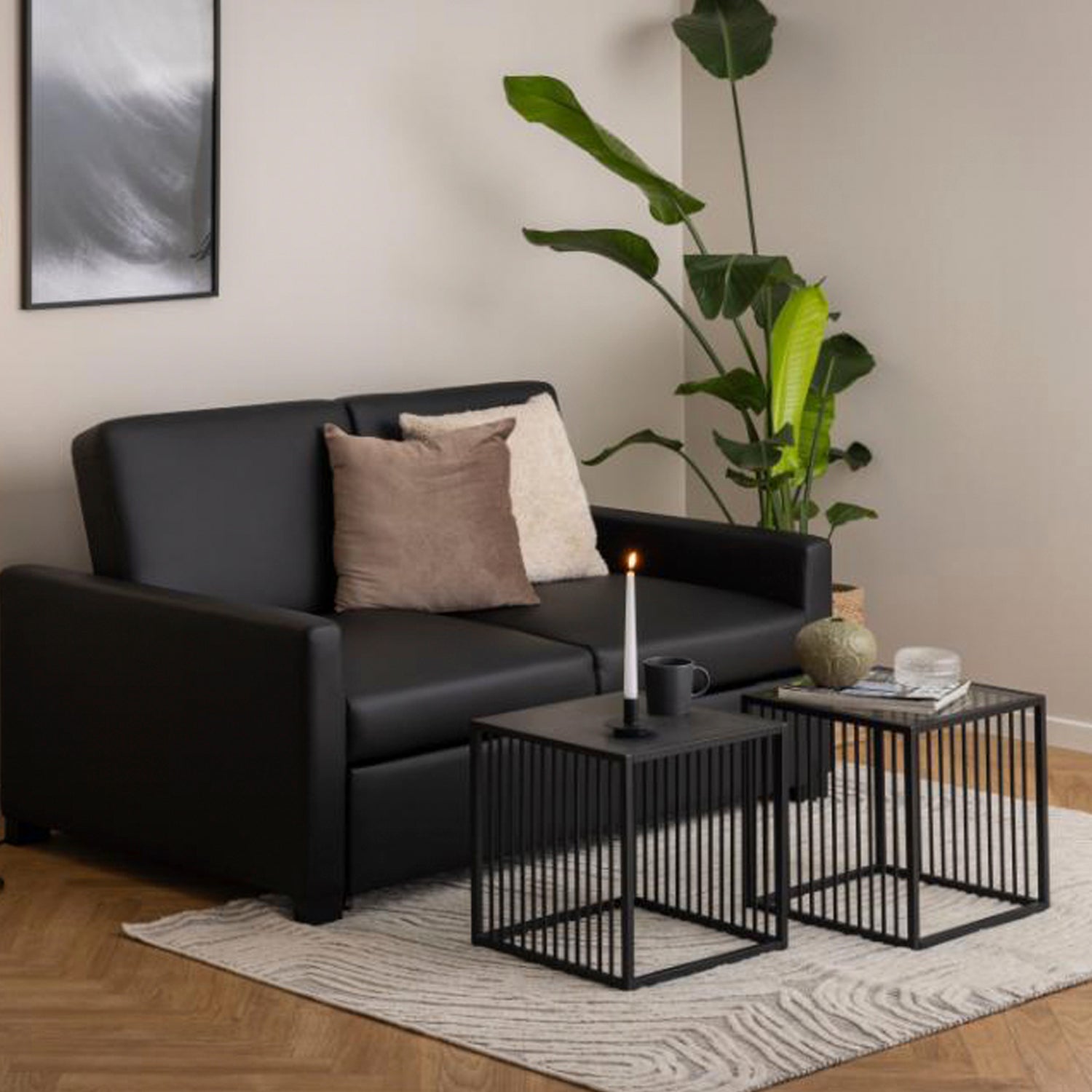 Mesa Lateral Liverpool 40 cm Negra
