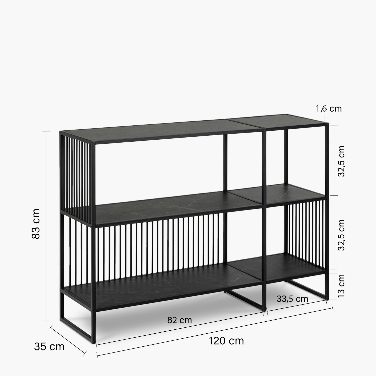 Mesa de Recibidor Liverpool Negra