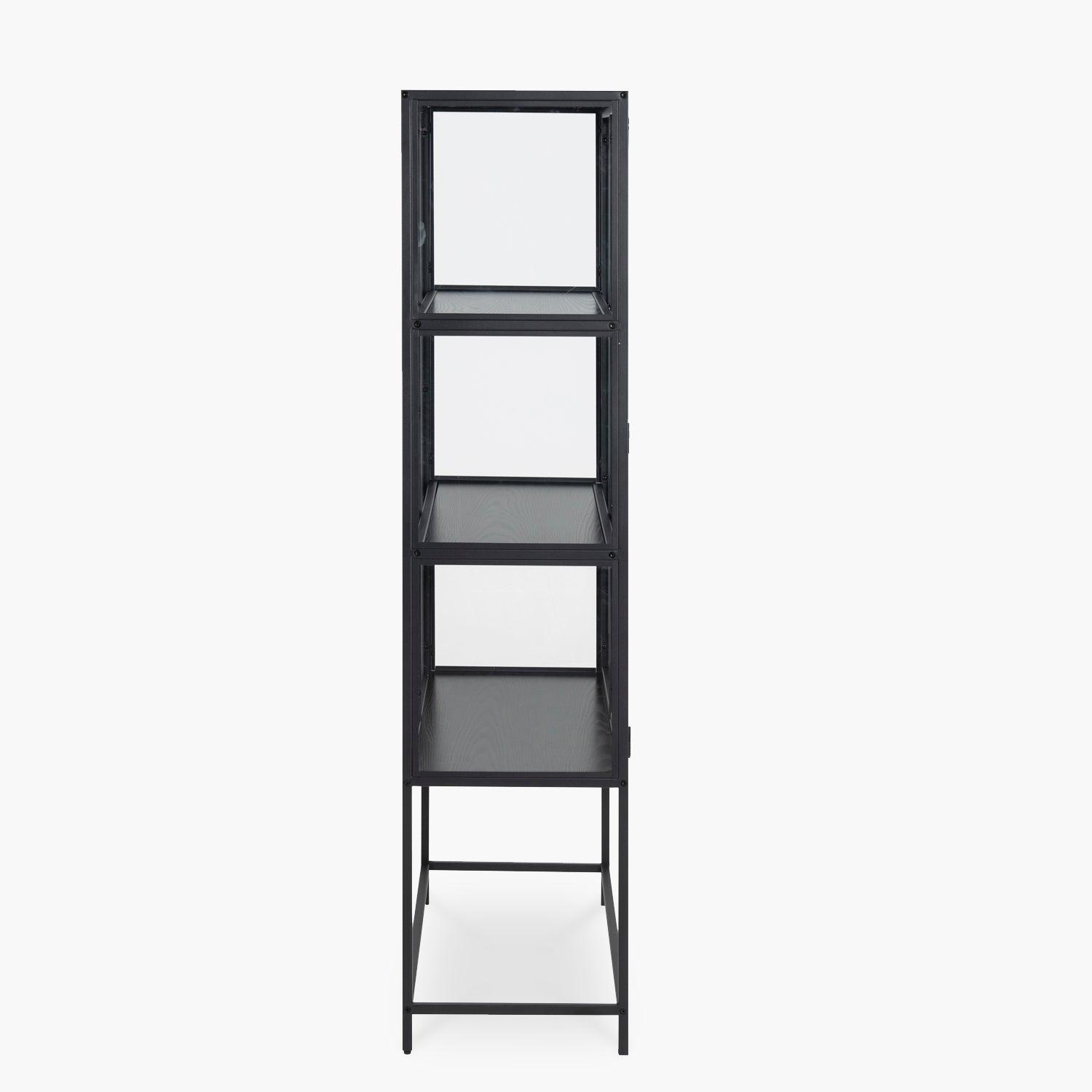 Vitrina Alta con Vidrio Seaford Negra