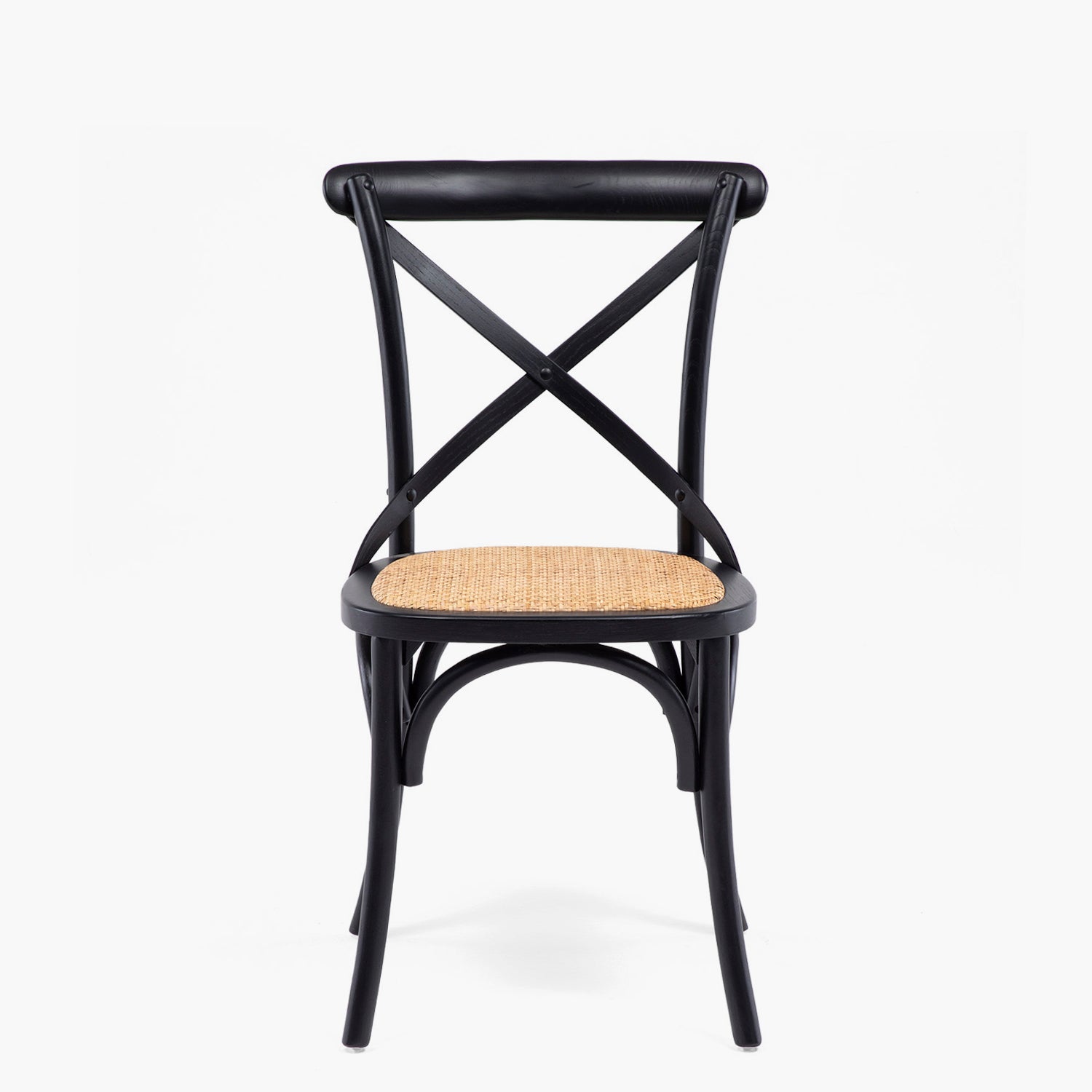 Silla Madera Tradition Rattan Negro
