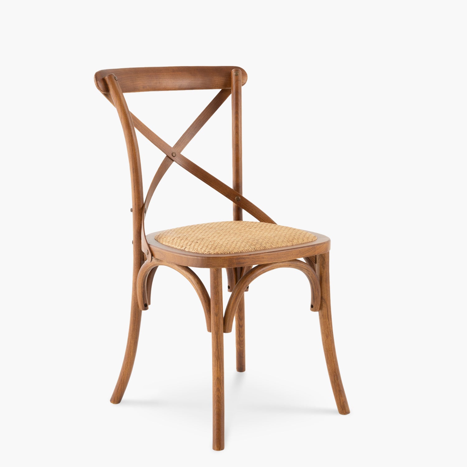 Silla Madera Tradition Rattan Nogal