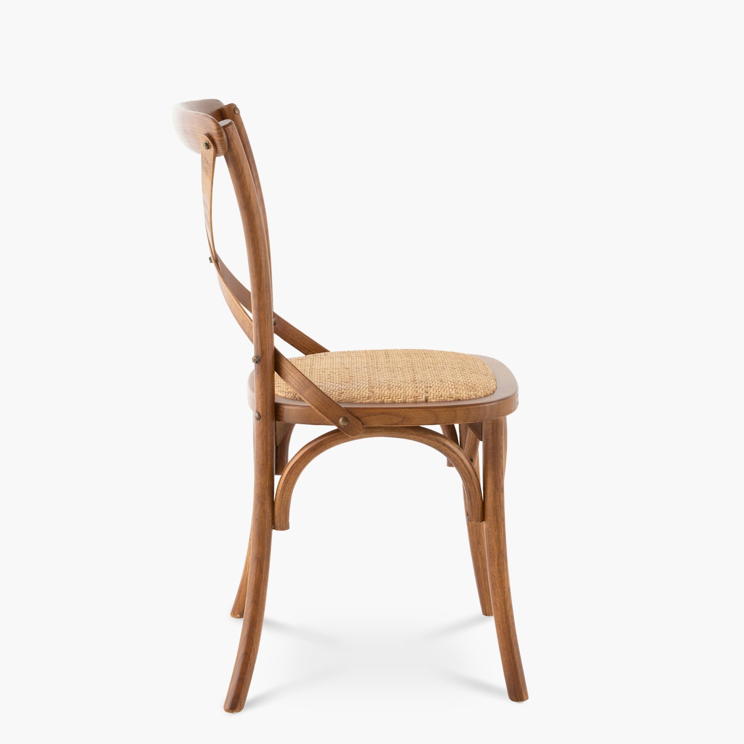 Silla Madera Crossback Tradition Rattan Nogal