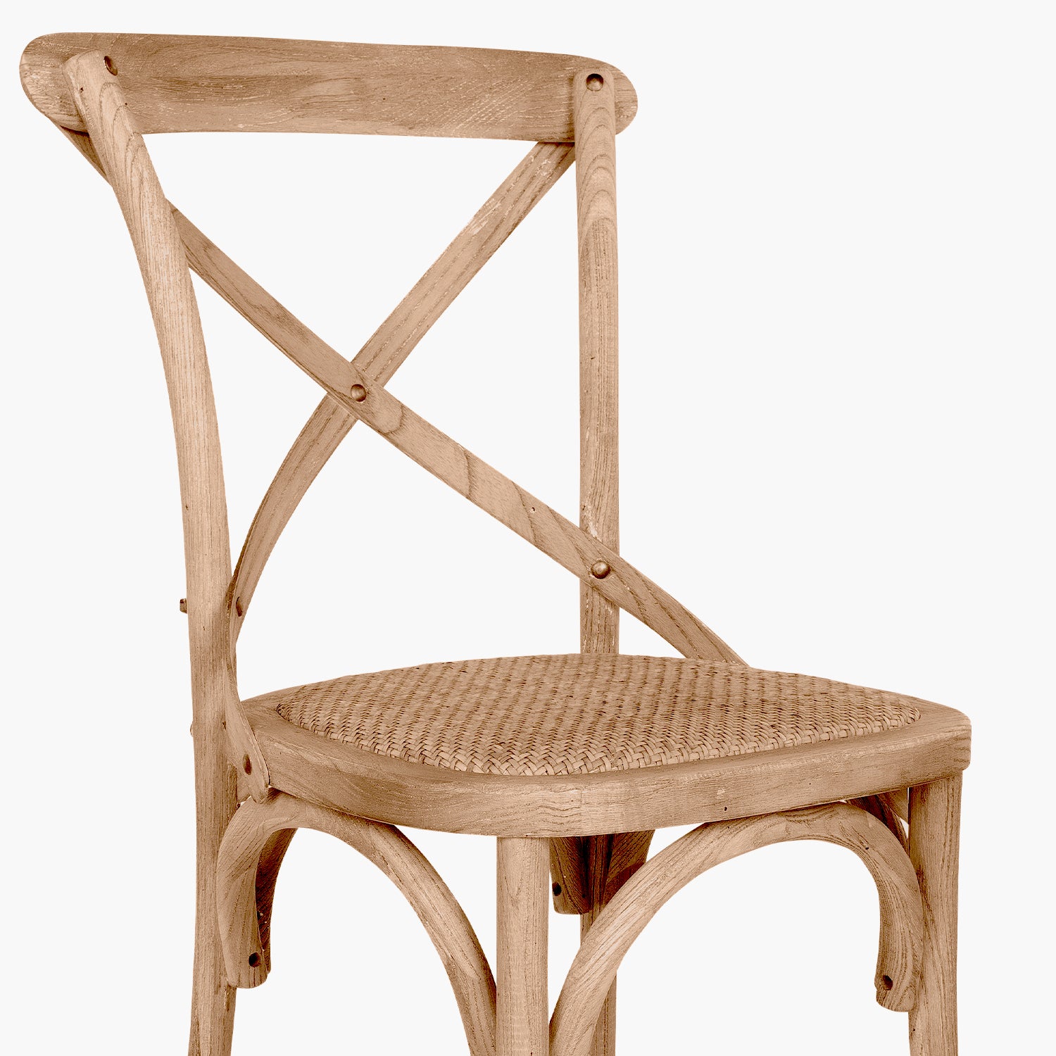 Silla Madera Crossback Tradition Rattan Olmo natural