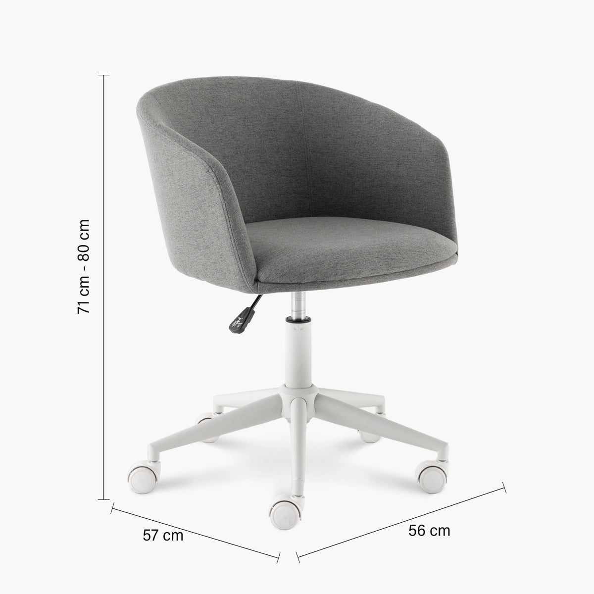 Silla diseño Home Office Anton Gris