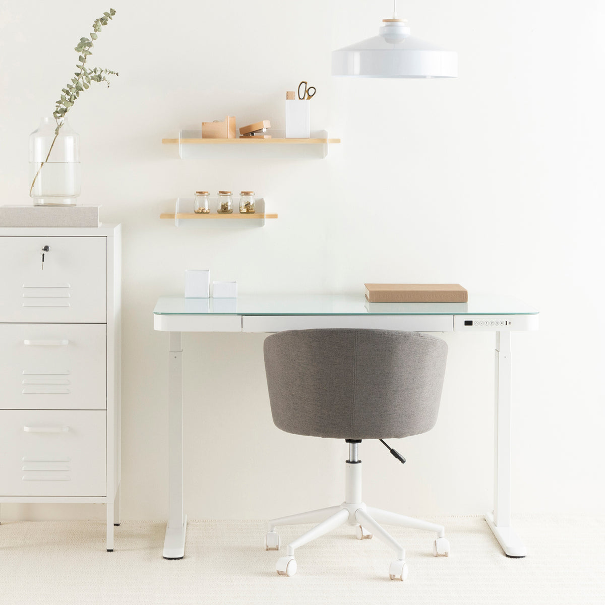 Silla diseño Home Office Anton Gris
