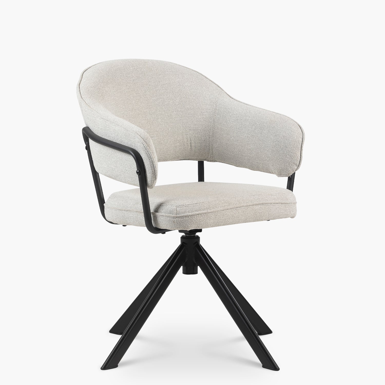 Silla Home Office Stanford Gris Claro Giratoria