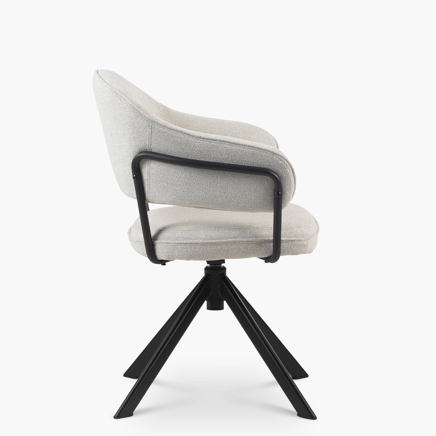 Silla Home Office Stanford Gris Claro Giratoria