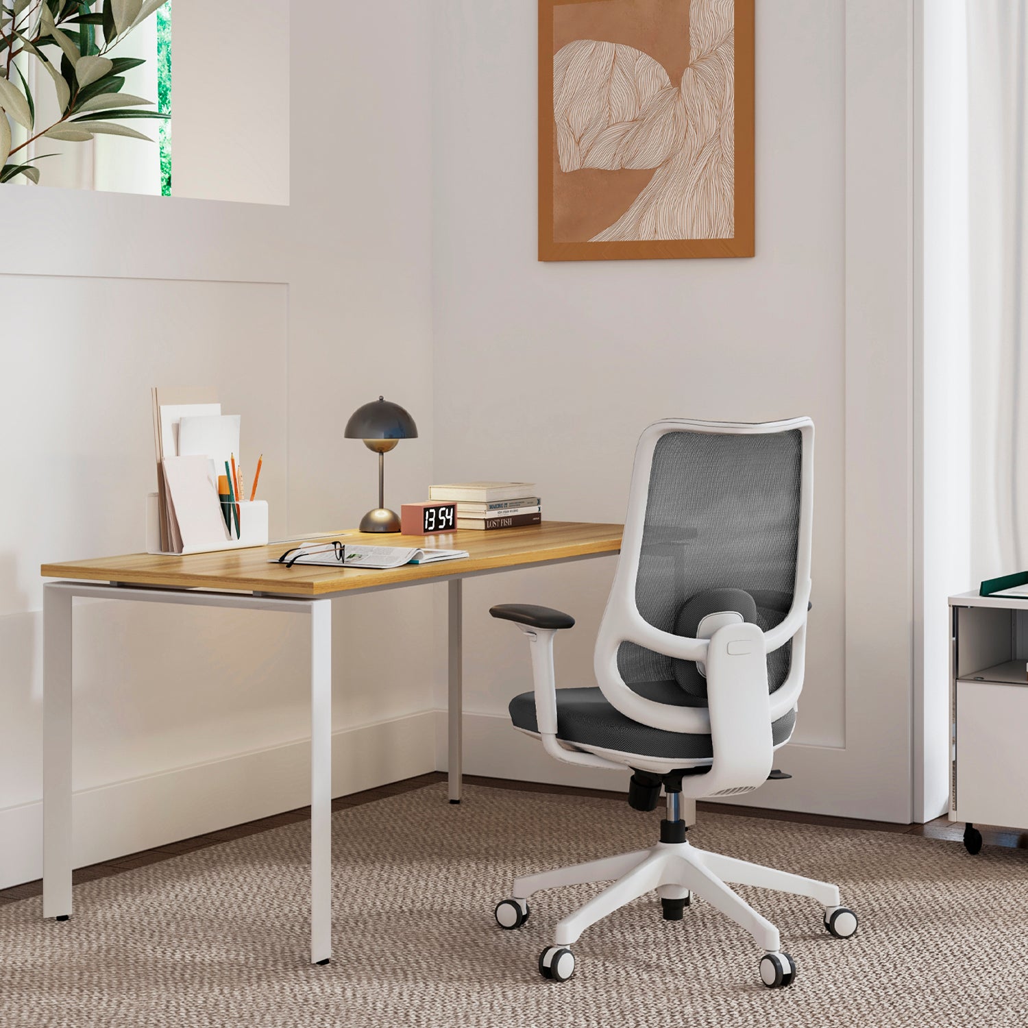 Silla Ejecutiva Oficina Bolt Gris Claro